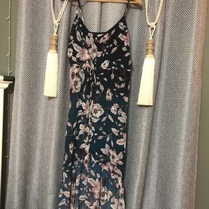 Turquoise Button Down, Mermaid Tale Strap Dress 👗